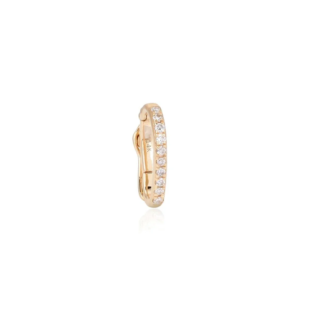 14K Diamond Clasp Lock