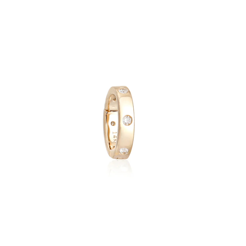14K Diamond Mini Clasp