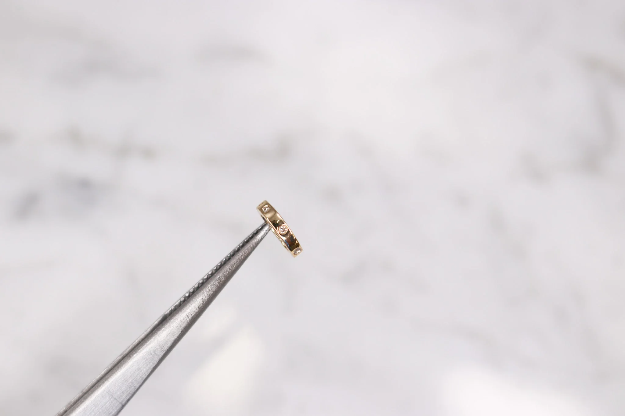 14K Diamond Mini Clasp - Image 4