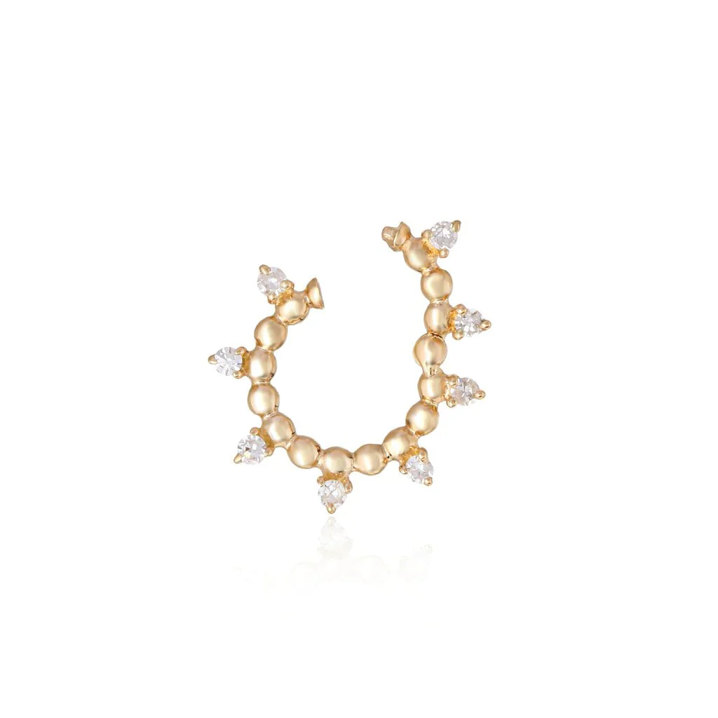 14K Mini Diamond Wreath Clasp - Image 2