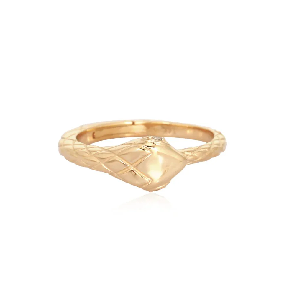 14K Diamond Snake Lock - Image 2
