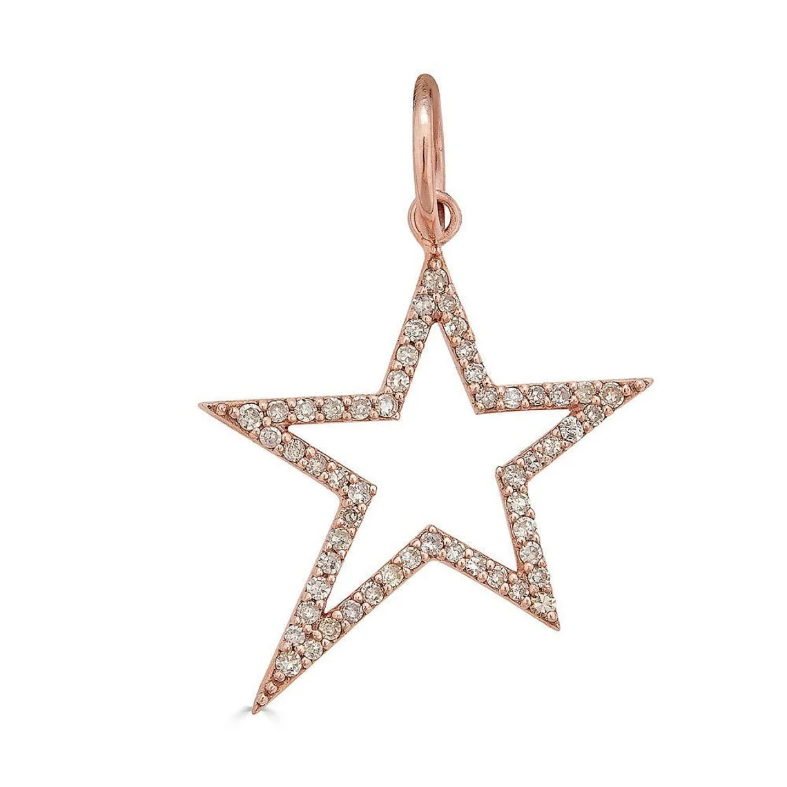 14K Diamond Star Charm - Image 3