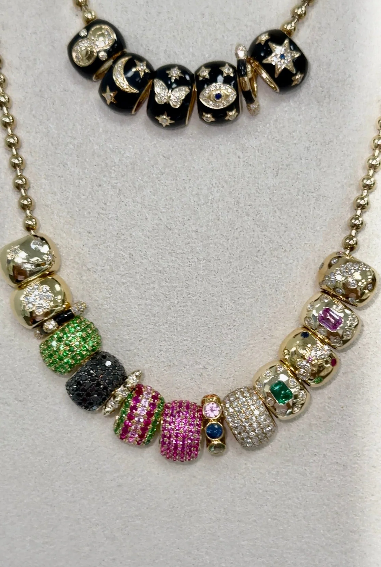 14K Emerald Spacer Bead - Image 2