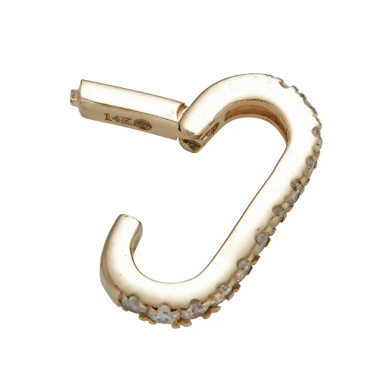 14K Gemstone Enhancer Charm Lock - Image 6
