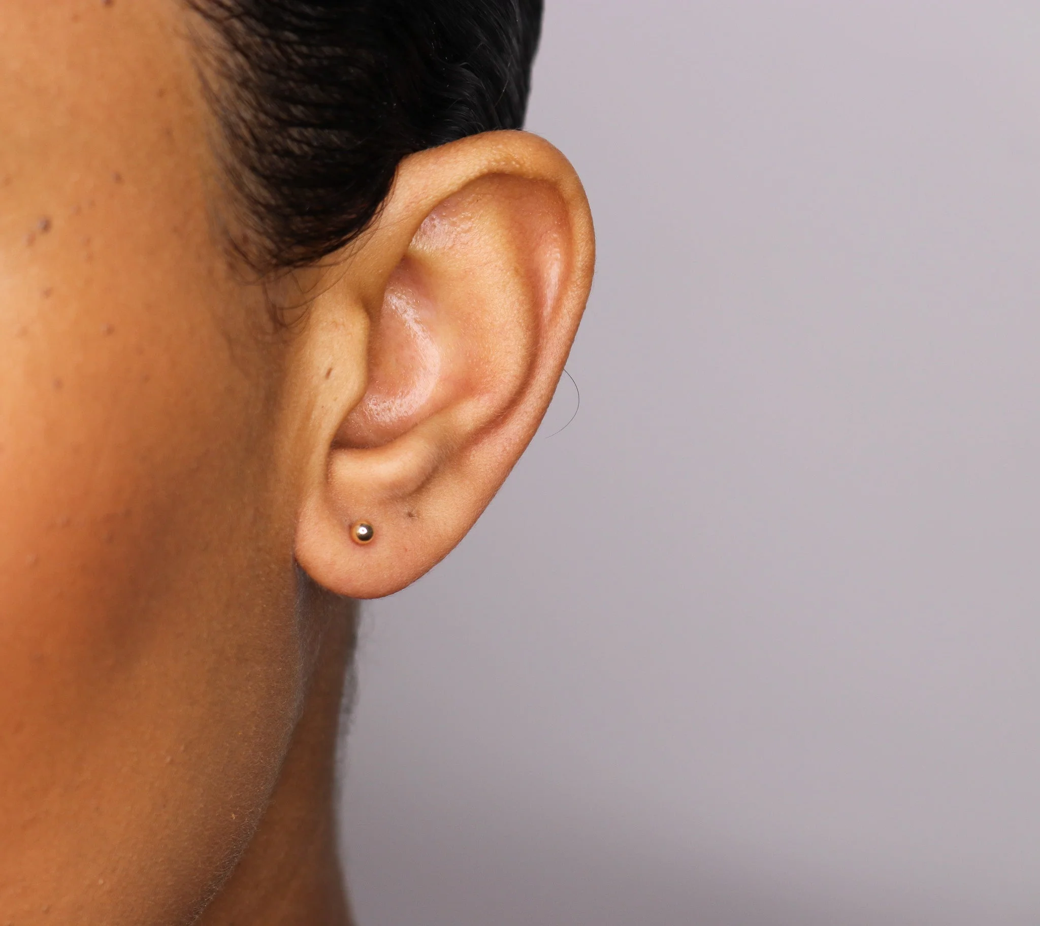 14K Gold Ball Studs - Image 3