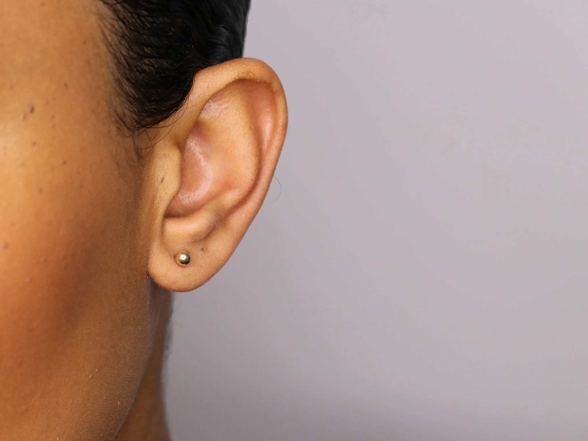 14K Gold Ball Studs - Image 4