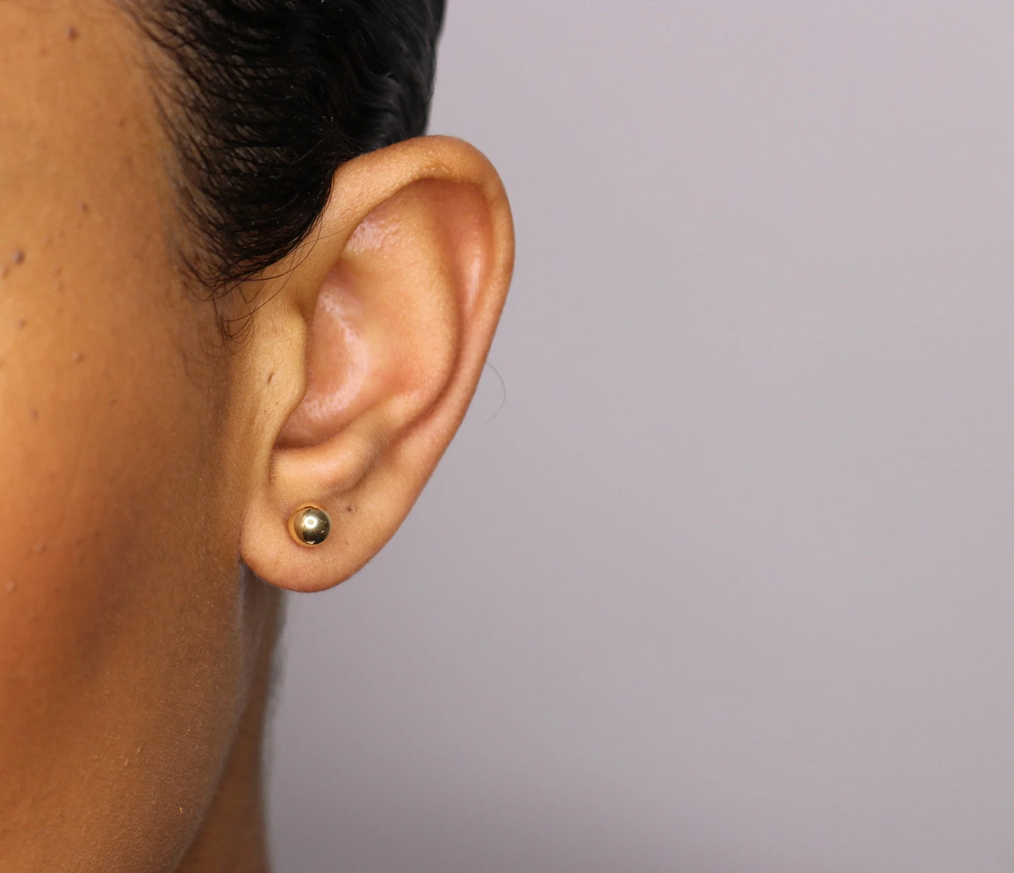 14K Gold Ball Studs - Image 6