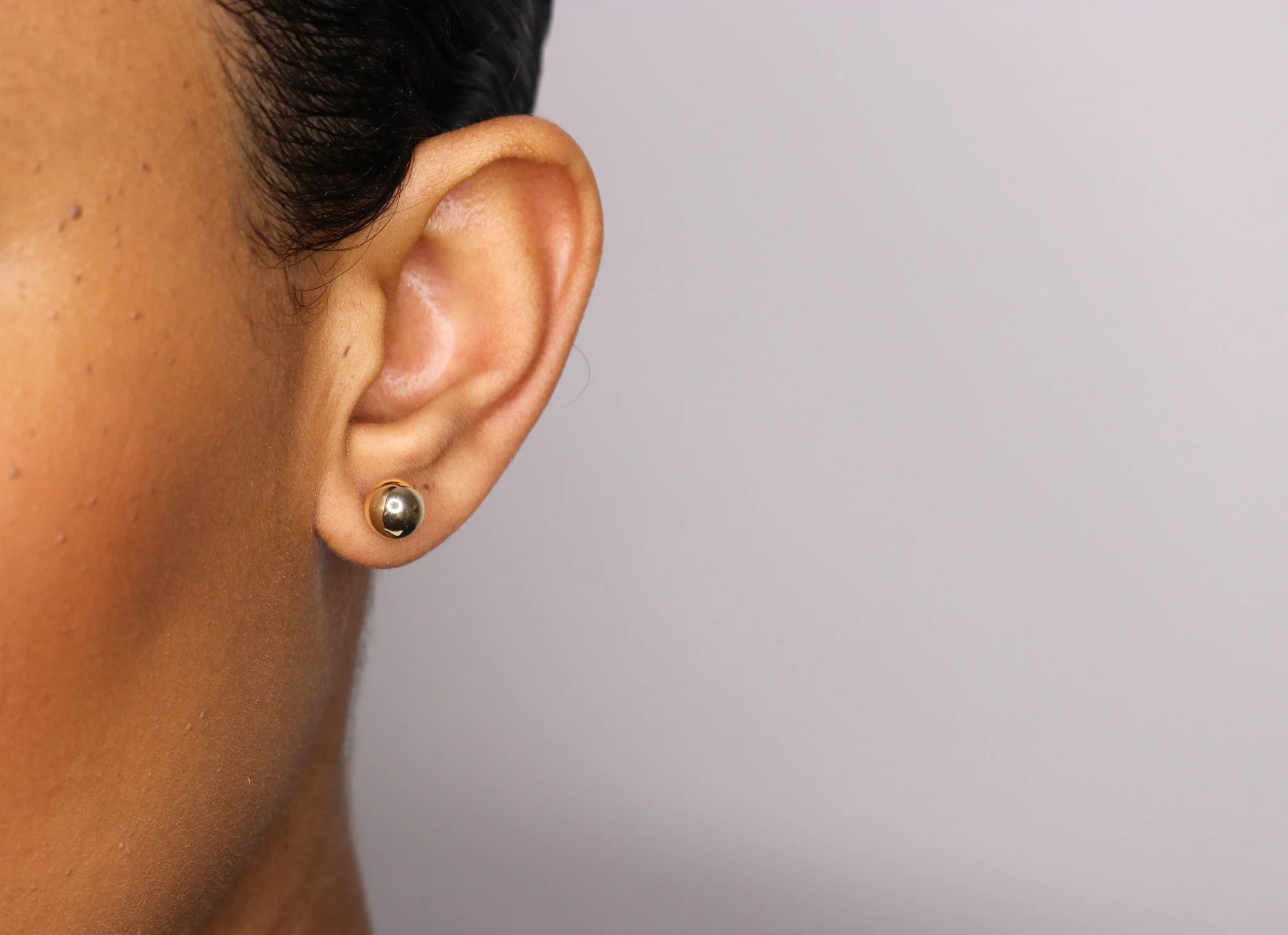 14K Gold Ball Studs - Image 8