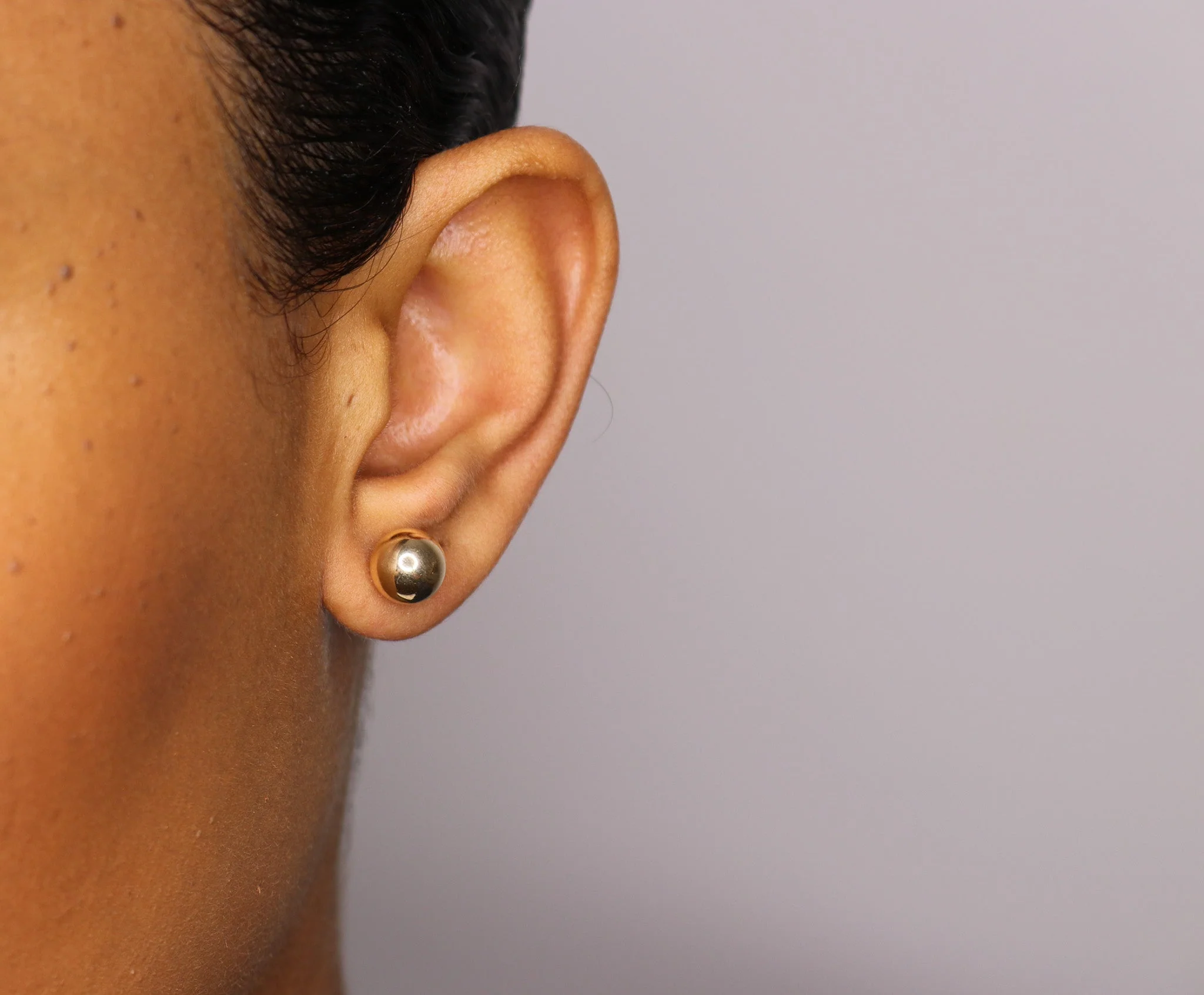 14K Gold Ball Studs - Image 9