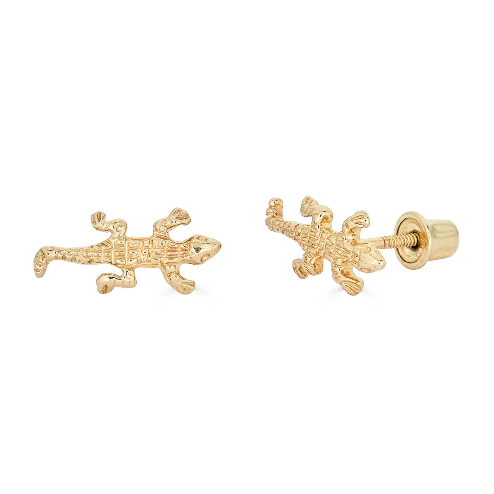 14K Lizard Studs
