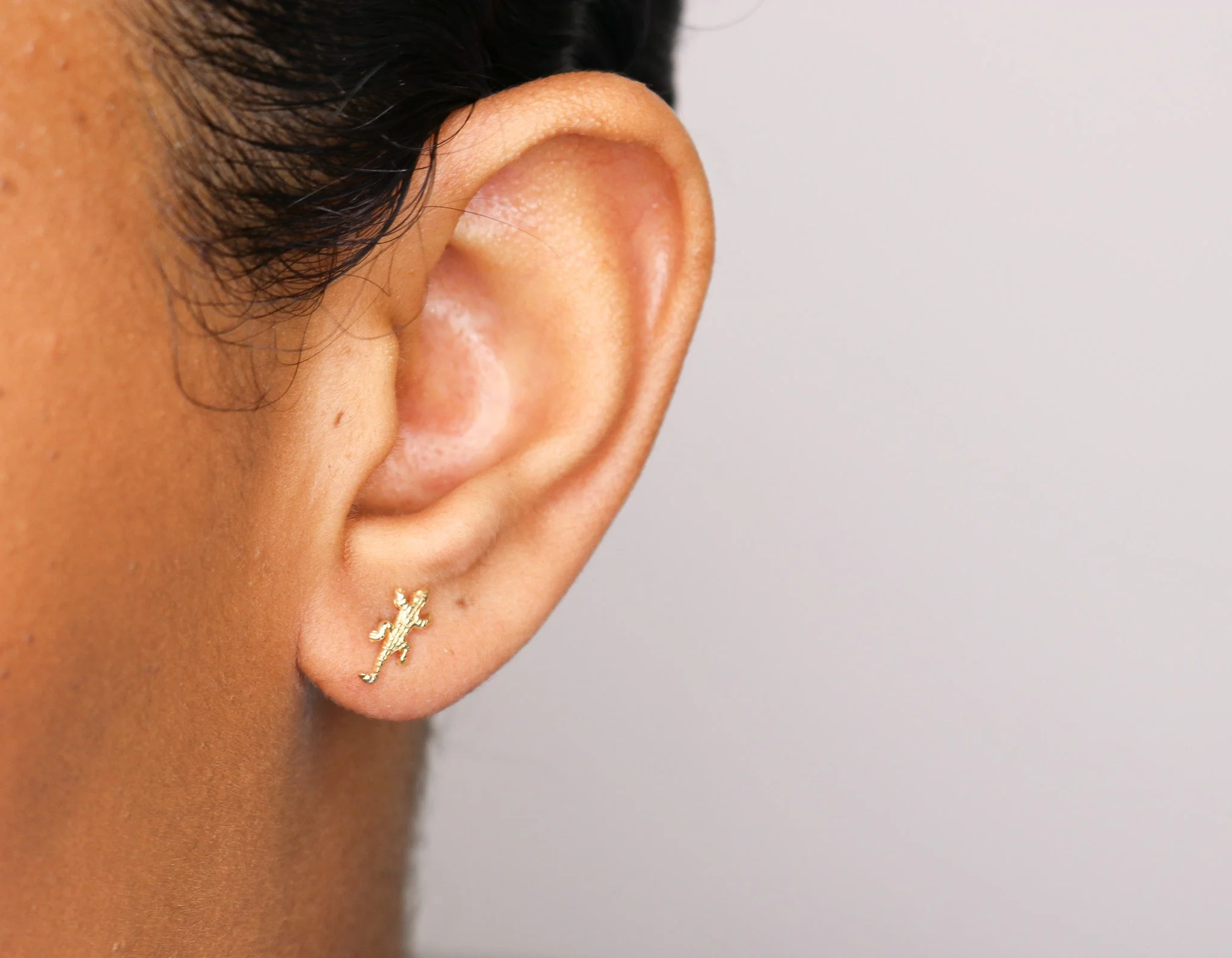 14K Lizard Studs - Image 2