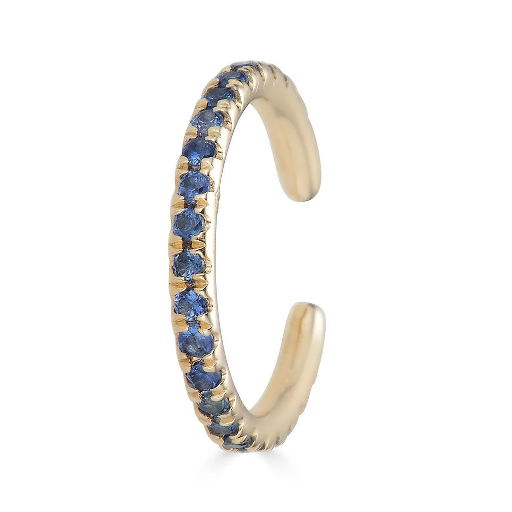 14K Sapphire Ear Cuff