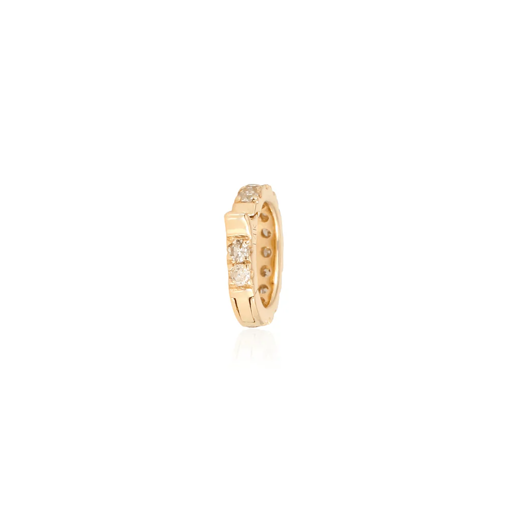 14K Diamond Small Lock - Image 2
