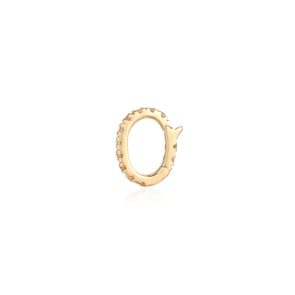 14K Diamond Small Lock - Image 3