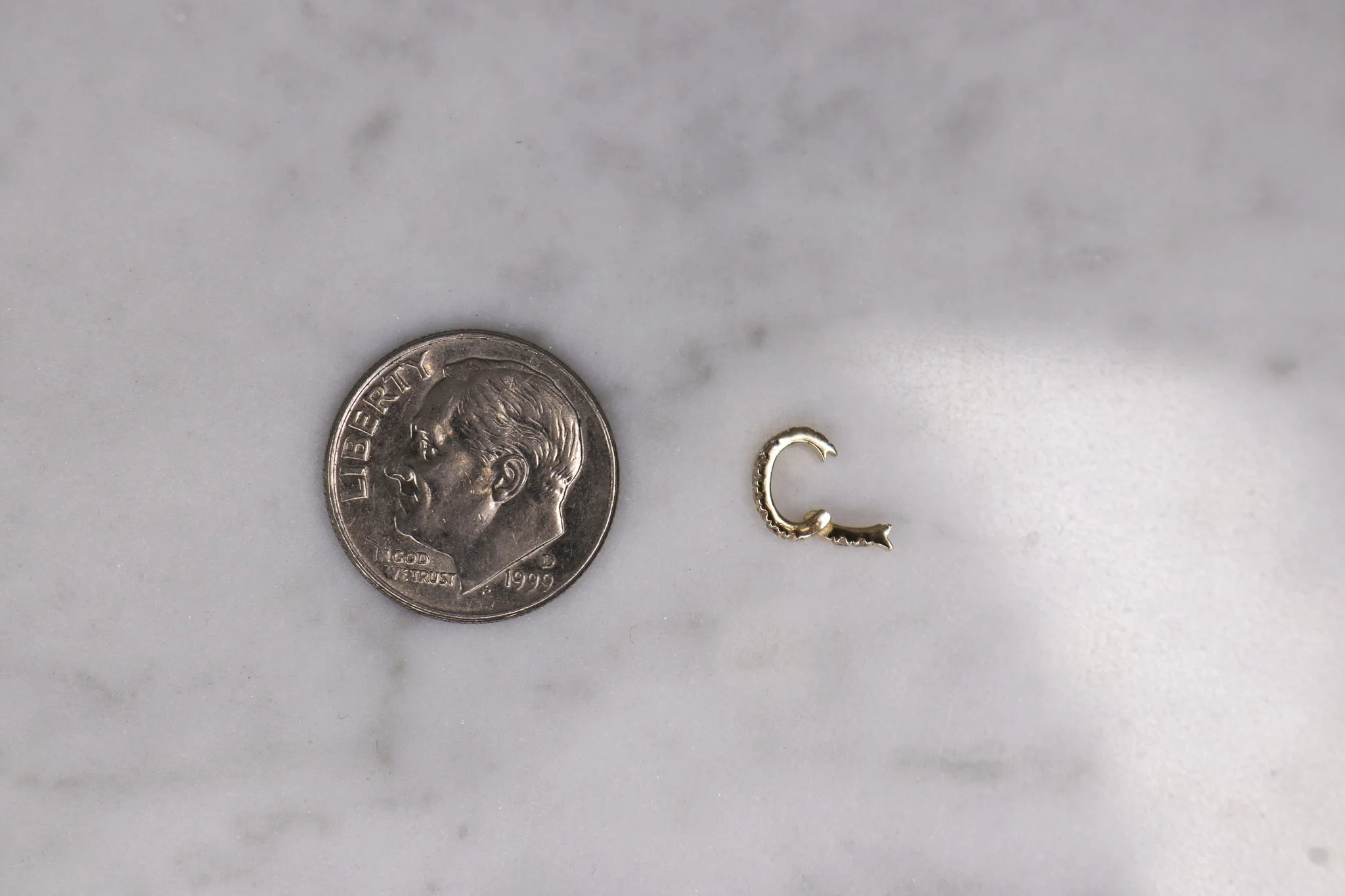 14K Diamond Small Lock - Image 5