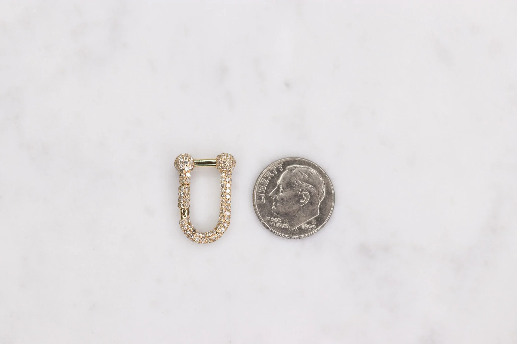 14K Large Diamond Clasp - Image 4